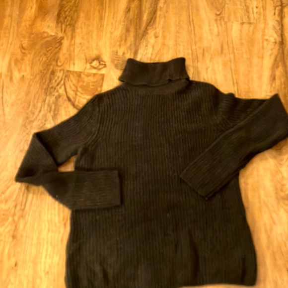 Chaps brown knit turtleneck sweater women’s small - Picture 1 of 9